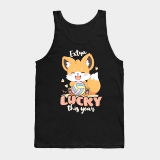 Volleyball Pregnancy Shirt | Extra Lucky This Year Tank Top